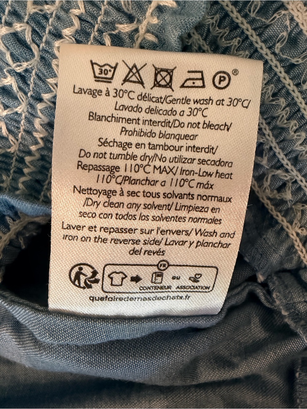 Sézane Marru Blouse in light chambray size 6 - Picture 7 of 7